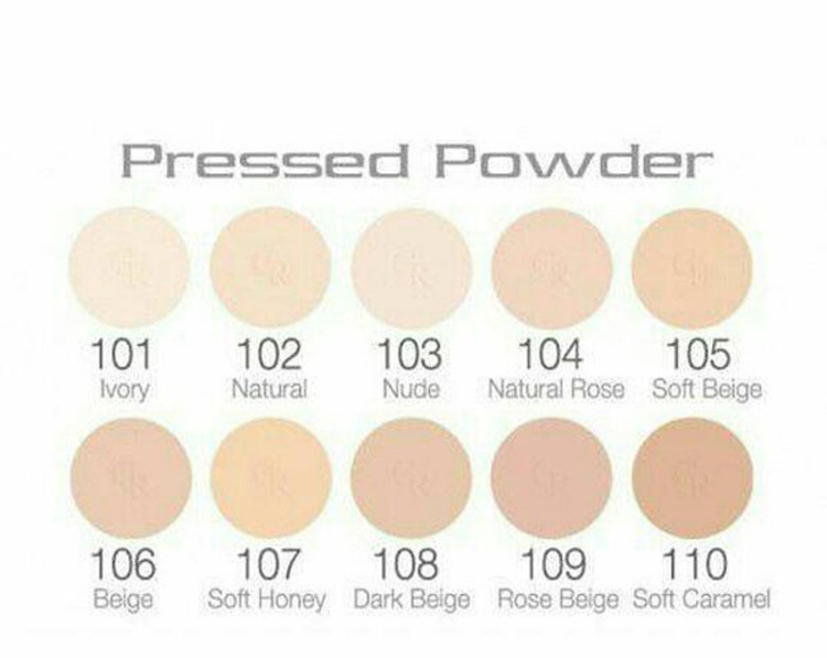 پنکک فشرده گلدن رز دارای رنگبندی متنوع