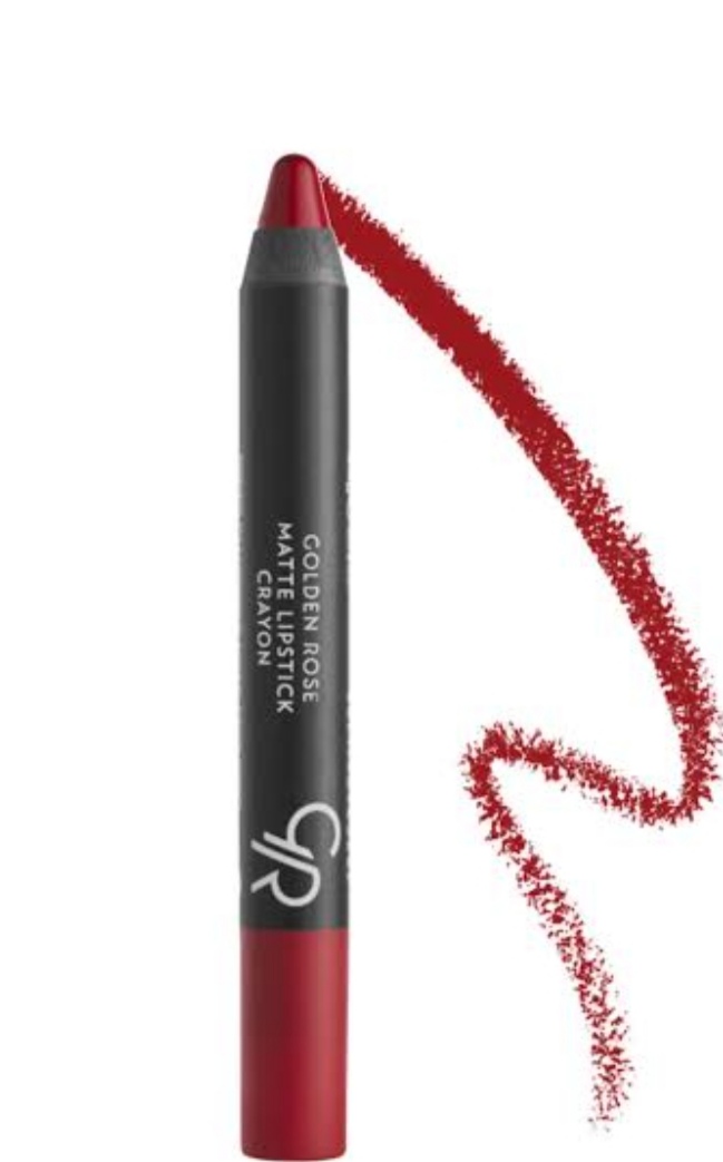 رژلب مدادی گلدن رز حاوی رنگدانه های غلیظ با پیگمنت بالا