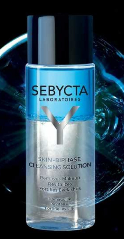 محلول دو فاز پاک کننده آرایش سبیکتا حاوی زینک و ویتامین E