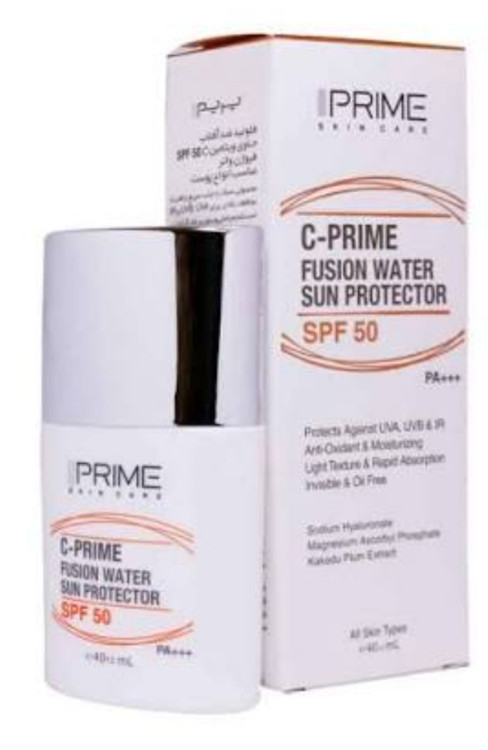 ضدآفتاب فیوژن واتر پرایم مناسب انواع پوست ،به ویژه چرب و مختلط