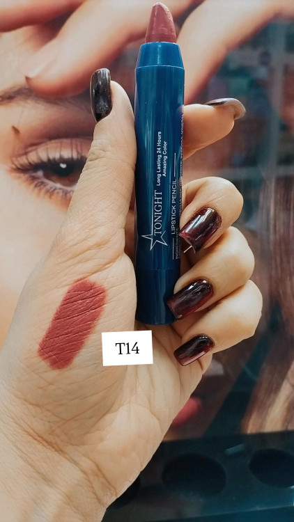 رژلب مدادی پیچی تونایت شماره t14