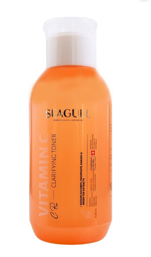 تونر روشن کننده حاوی ویتامین c سی گل موجب پاک سازی کامل پوست