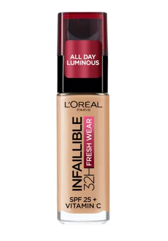 کرم پودر شیشه ای ۳۲ساعته بافت کرمی رقیق و سبک حاوی آنتی اکسیدان