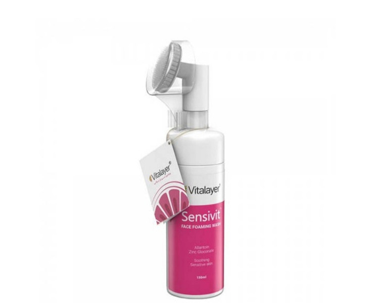 فوم شستشو ویتالیر با براش سیلیکونی