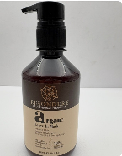 ماسک مو تخصصی بیساندره حاوی آرگان و کلاژن حجم ۳۰۰میل، بدون نیاز به آبکشی