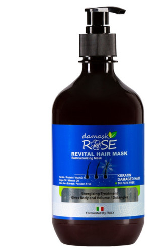 ماسک مو داخل حمام داماسک رز حجم ۵۰۰میل