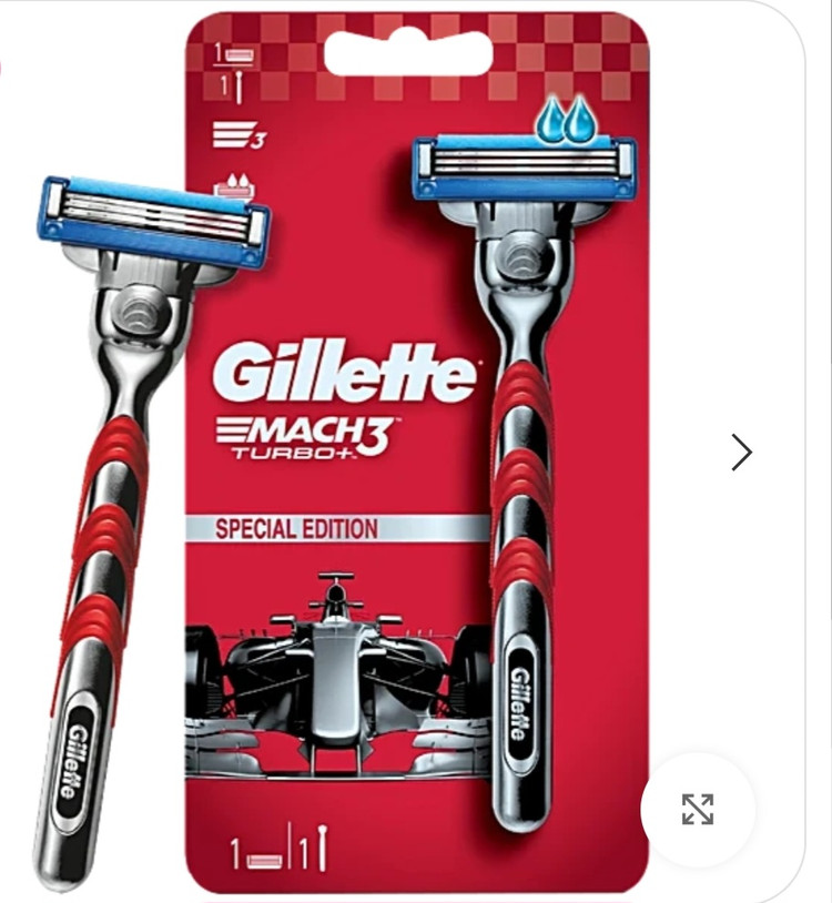 دسته تیغ اصلاح مردانه ژیلت مچتری توربو۳لبه به همراه ۲ یدک