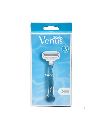 دسته ی اصلاح خودتراش ژیلت ونوس بانوان ۳ تیغه همراه ۲یدک