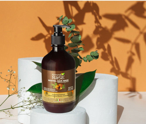 ماسک مو داخل حمام داماسک رز مخصوص موهای رنگ شده و آسیب دیده