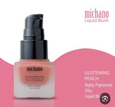 رژگونه مایع میچانو رنگ GLISTENING PEACH حجم ۱۲میل
