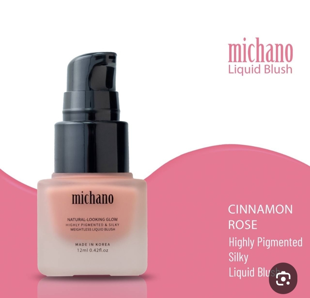 رژگونه مایع میچانو رنگ CINNAMON ROSE حجم ۱۲میل