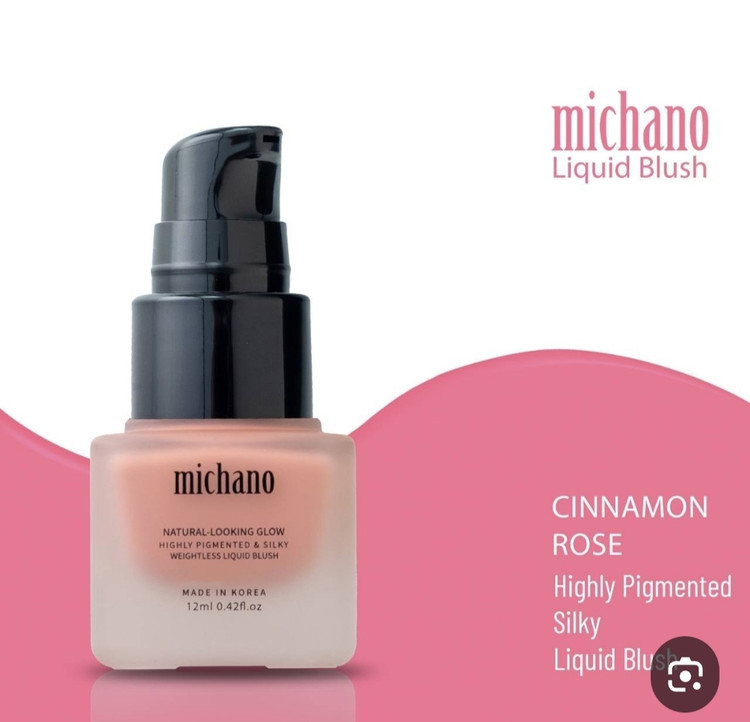 رژگونه مایع میچانو رنگ CINNAMON ROSE حجم ۱۲میل