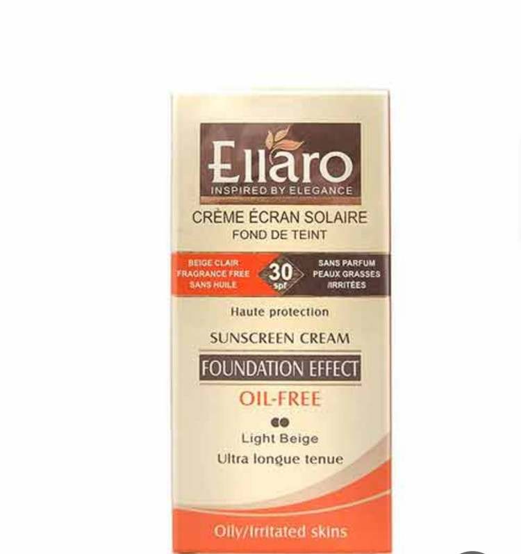 کرم ضدآفتاب الارو فاقد چربی SPF۳۰بژ روشن