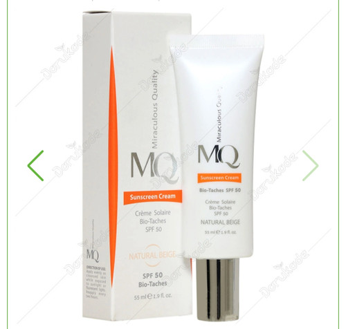 کرم ضدآفتاب روشن کننده ام کیو SPF50رنگ نچرال بژ