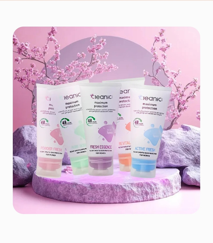 کرم ضد تعریق زنانه تیوپی کلینیک