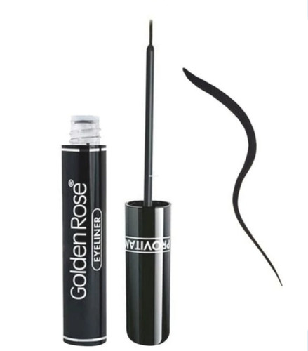 خط چشم مویی گلدن کامل مشکی و مات با ماندگاری بالا