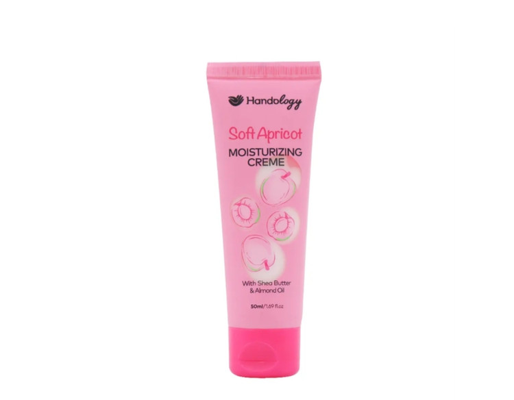 کرم آبرسان دست و صورت هندولوژی مدل سافت اپریکات با رایحه زردآلو حجم 50ml