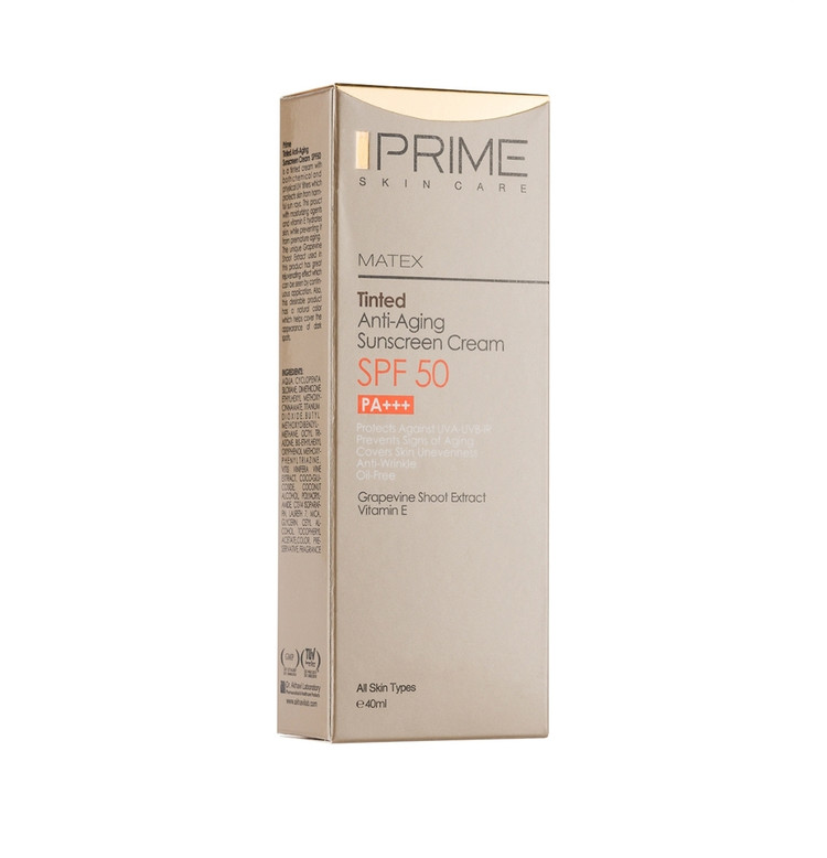 کرم ضدآفتاب پریم جوان کننده SPF50 فاقد چربی، رنگی ،حجم 40