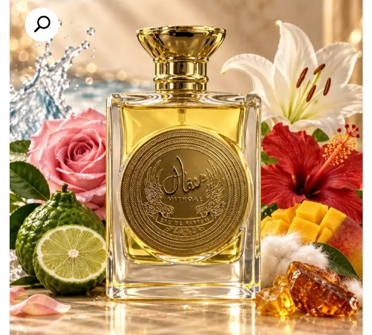 ادکلان ادوپرفیوم مثقال ارض الزعفران صد در صد اورجینال حجم 100ml