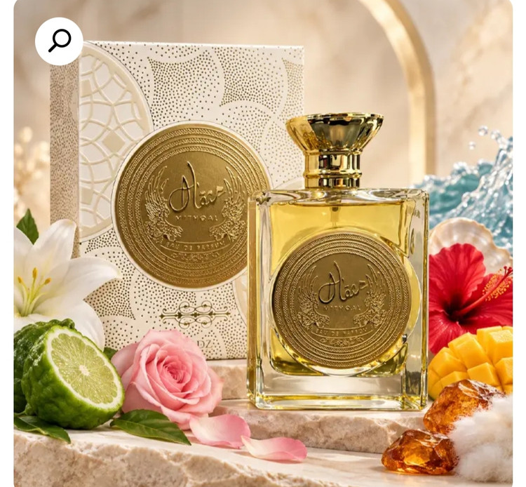 ادکلان ادوپرفیوم مثقال ارض الزعفران صد در صد اورجینال حجم 100ml